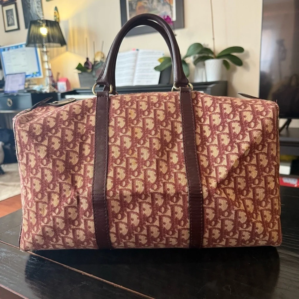 Vintage Dior Trotter Weekender Travel Bag 40 cm